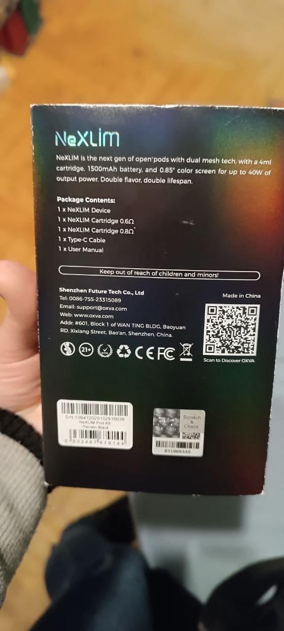 OXVA NeXLIM double flavour 1500mAh Pod — фото 2